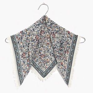 Madewell Floral Fringe Bandana